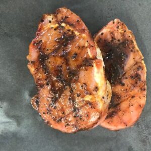 Pork Steaks in Black Garlic